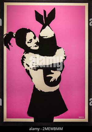 Banksy bomb hugger hi-res stock photography and images - Alamy