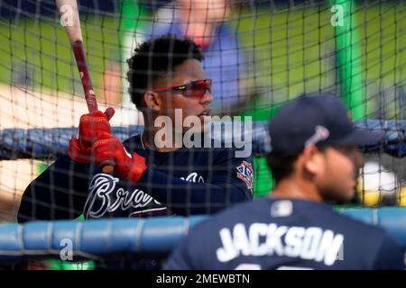 Atlanta Braves' William Contreras takes batting practice before a spring  training baseball game against the New York Yankees, Saturday, April 2,  2022, in Tampa, Fla. (AP Photo/Lynne Sladky Stock Photo - Alamy