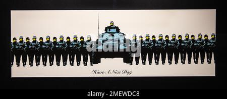 Banksy have a nice day hi-res stock photography and images - Alamy