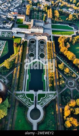 Augustusburg Palace with Palace Park, Baroque, architects Johann Conrad Schlaun, Francois de Cuvillies and Balthasar Neumann, UNESCO World Heritage Stock Photo