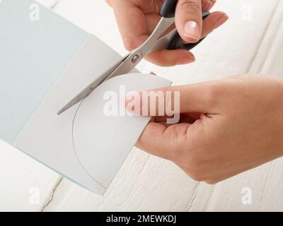 Paper Craft. DIY Paper Mobile Step 13 Stock Photo - Alamy