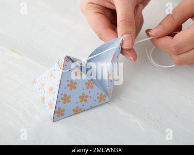 Papercraft Pyramid box steps Stock Photo - Alamy