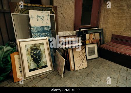 Al Seef Heritage Souq in Dubai Stock Photo