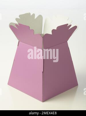 Cardboard vase Stock Photo