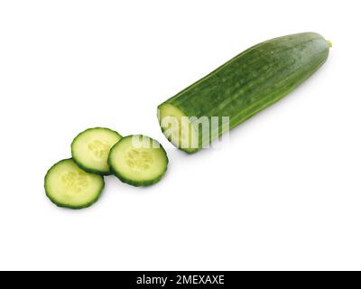 Sliced cucumber Stock Photo