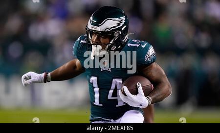 Philadelphia Eagles running back Kenneth Gainwell in action during the NFC  Championship NFL football game on Sunday, Jan. 29, 2023, in Philadelphia.  (AP Photo/Matt Rourke Stock Photo - Alamy