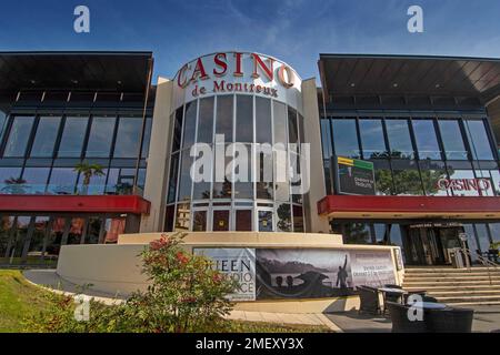 The Casino de Montreux on the banks of Lake Geneva in Montreux - Switzerland. Stock Photo