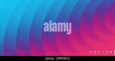 Abstract waved background with layers. Trendy covers design. Vector illustration in modern art style. Stock Vector