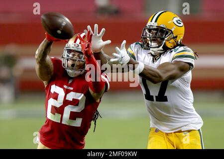 FILE - San Francisco 49ers cornerback Jason Verrett (22) walks off the  field following an NFL football game against the New England Patriots in  Foxborough, Mass., in this Sunday, Oct. 25, 2020