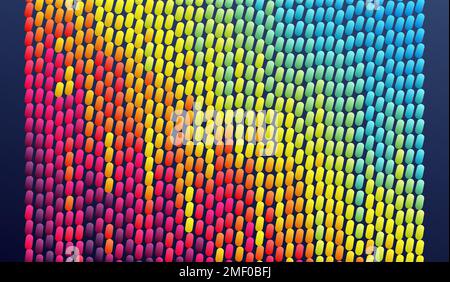 Abstract background with color ovals. Vector illustration. Stock Vector