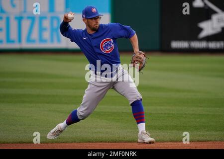 Pirates second baseman Adam Frazier steals second base as Cubs second  baseman Eric Sogard smothers the throw in the first inning on May 8, 2021,  at Wrigley Field. (Photo by John J.