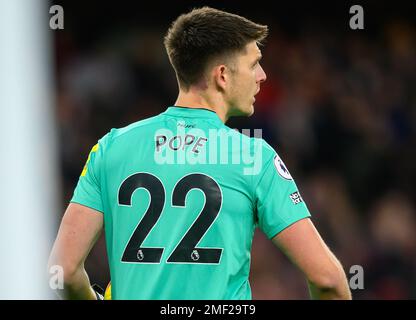 03 Jan 2023 - Arsenal v Newcastle United - Premier League - Emirates Stadium  Newcastle United's Nick Pope during the Premier League match against Arsenal. Picture : Mark Pain / Alamy Live News Stock Photo