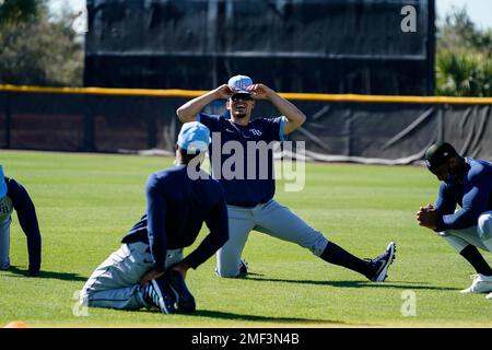 This is a 2021 photo of Willy Adames of the Tampa Bay Rays baseball team.  This image reflects the Tampa Bay Rays active roster as of Monday, Feb. 22,  2021 when this