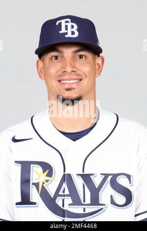 This is a 2021 photo of Willy Adames of the Tampa Bay Rays baseball team.  This image reflects the Tampa Bay Rays active roster as of Monday, Feb. 22,  2021 when this