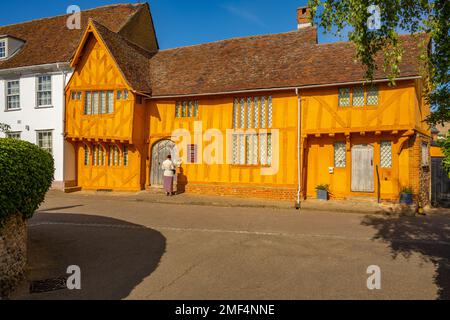 The exterior of Little Hall Museum, Lavenham Suffolk Stock Photo