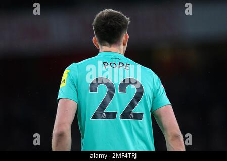 03 Jan 2023 - Arsenal v Newcastle United - Premier League - Emirates Stadium  Newcastle United's Nick Pope during the Premier League match against Arsenal. Picture : Mark Pain / Alamy Live News Stock Photo