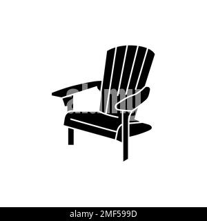 Adirondack color line icon. Pictogram for web page, mobile app, promo. Stock Vector