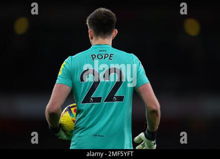 03 Jan 2023 - Arsenal v Newcastle United - Premier League - Emirates Stadium  Newcastle United's Nick Pope during the Premier League match against Arsenal. Picture : Mark Pain / Alamy Live News Stock Photo