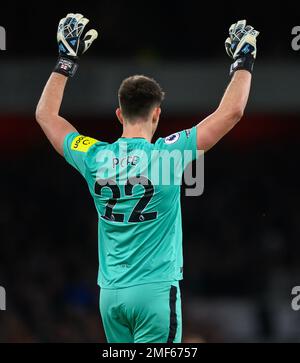 03 Jan 2023 - Arsenal v Newcastle United - Premier League - Emirates Stadium  Newcastle United's Nick Pope during the Premier League match against Arsenal. Picture : Mark Pain / Alamy Live News Stock Photo