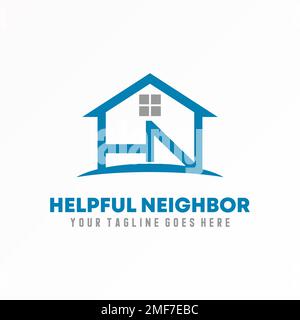 line Home or House with letter or word HN font image graphic icon logo design abstract concept vector stock. symbol related to property or initial Stock Vector