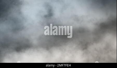 Gray smoke background, neutral colors, fog or cloud texture, place for text Stock Photo