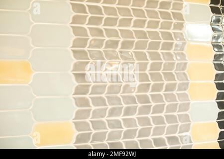 tiled wall glass background texture Stock Photo