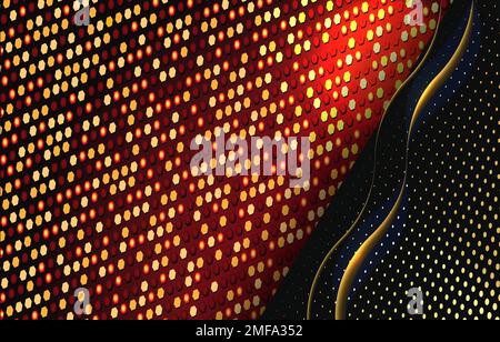 Golden lines luxury on white overlap brown and black shades color background. elegant realistic paper cut style 3d. Vector illustration about precious Stock Vector