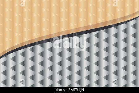 Golden lines luxury on white overlap brown and black shades color background. elegant realistic paper cut style 3d. Vector illustration about precious Stock Vector