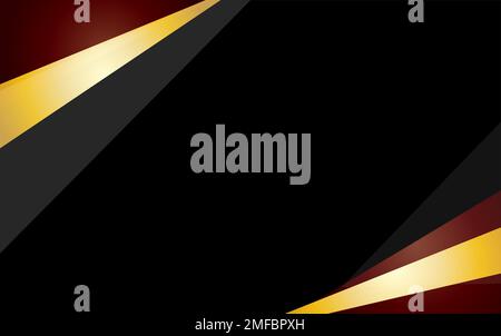 Golden lines luxury on white overlap brown and black shades color background. elegant realistic paper cut style 3d. Vector illustration about precious Stock Vector