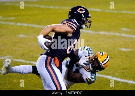 Green Bay Packers' Krys Barnes runs a drill at the NFL football