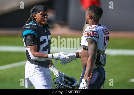 Jacksonville Jaguars cornerback Chris Claybrooks (27) during the second  half of an NFL football game against the Houston Texans, Sunday, Nov. 8,  2020, in Jacksonville, Fla. (AP Photo/Gary McCullough Stock Photo - Alamy