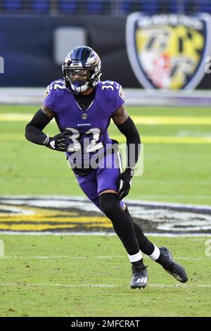 Baltimore Ravens defensive back DeShon Elliott (32) during an NFL football  game against the Las Vegas Raiders, Monday, Sept. 13, 2021, in Las Vegas.  (AP Photo/Rick Scuteri Stock Photo - Alamy