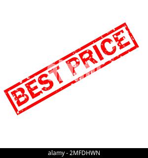 Best price red grunge rubber stamp on white background. Best price stamp sign. Best price sign. Stock Photo