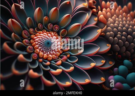 Abstract floral petal. Flower close-up. Summer and spring multi-color floral background. Stock Photo