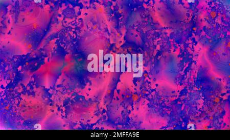 Abstract blue and purple watercolor background. Colorful aquarelle paint texture. Brush strokes Stock Photo