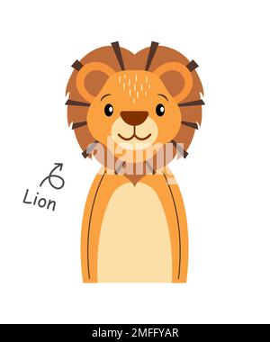 Lion . Cartoon character . Vector . Stock Vector