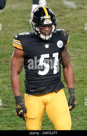 Pittsburgh Steelers #51 Avery Williamson 2020 Game Used Away Jersey