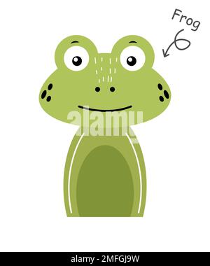 Frog . Cartoon character . Vector . Stock Vector