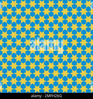 Abstract background with stars. Hanukkah seamless pattern Stock Vector