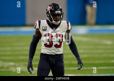 Houston Texans safety A.J. Moore Jr. (33) heads onto the field