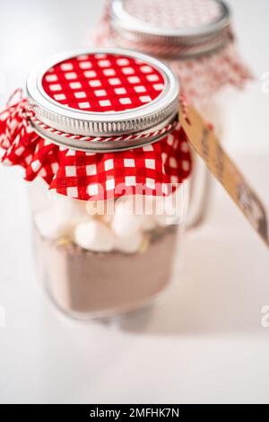 Unicorn hot chocolate mix Stock Photo