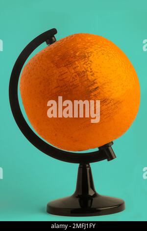 Illusion - Abstract - Orange Globe Stock Photo