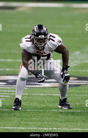 August 1st, 2019: James Carpenter #77 during the Atlanta Falcons