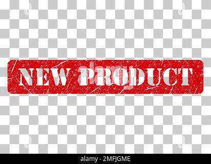 New product stamp symbol, label sticker sign button, text banner vector illustration . Stock Vector