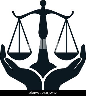 Lawyer logo icon vector design. Stock Vector