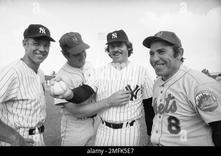 Mound meeting with Yogi Berra, Tom - Baseball In Pics