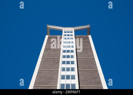 Exterior of Lunar House in Croydon, completed in 1970 by Harry Hyams Stock Photo