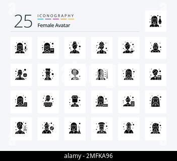 Avatar user icon set. Flat illustration of 25 avatar user vector icons for  web Stock Vector Image & Art - Alamy