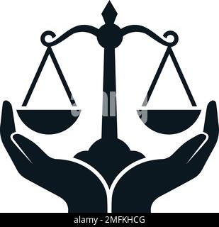 law firm logo design and icon vector Stock Vector
