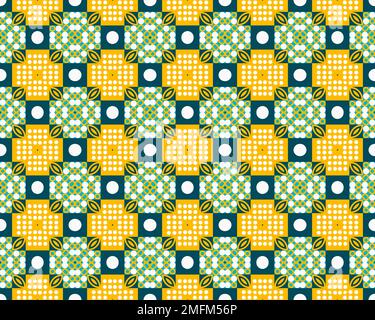 Oriental ethnic geometric seamless Tile pattern made with various traditional elements style design background and abstract colorful seamless pattern Stock Photo